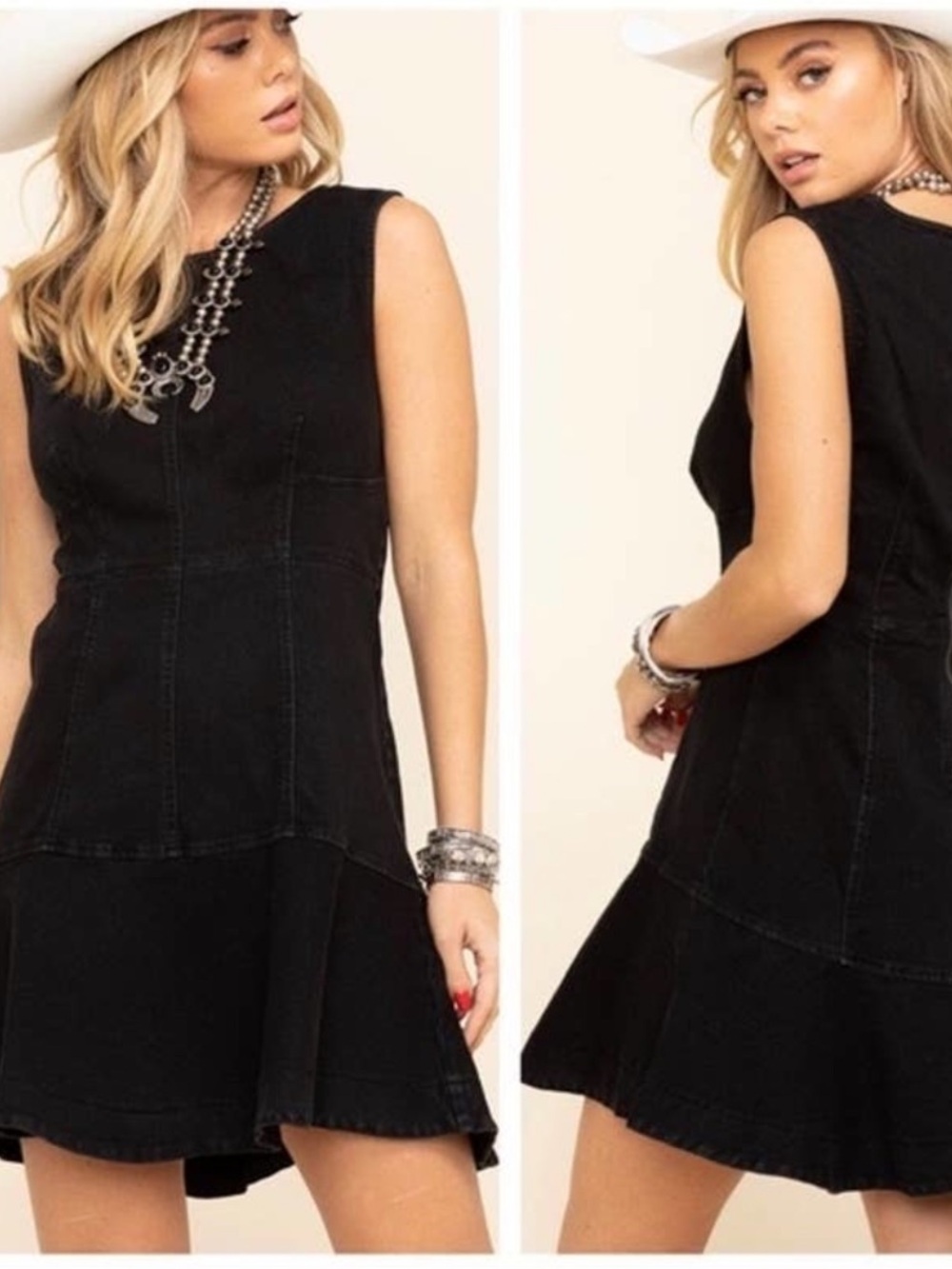 Free People ALEX DENIM MINI DRESS